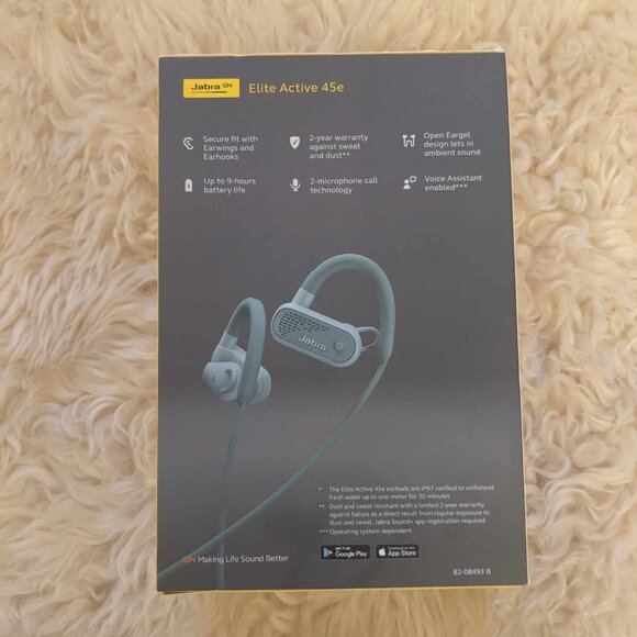 Brand New Jabra Elite Active 45e Wireless Earbuds Mint - Picture 2 of 3